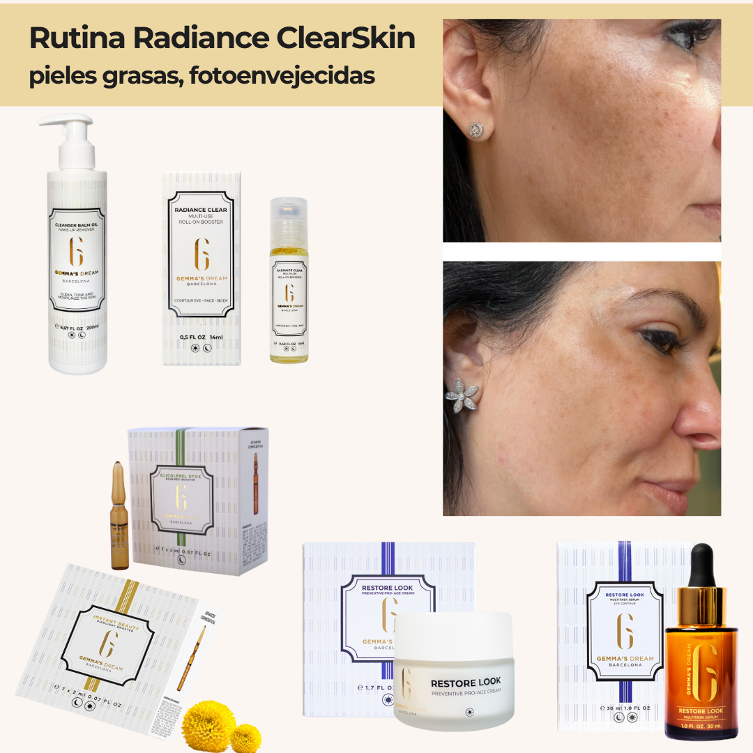 Rutina Radiance ClearSkin - Pieles grasas fotoenvejecidas